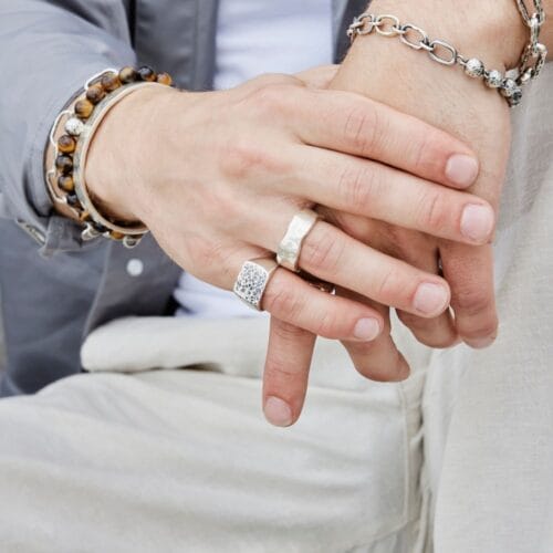 ring cushion hammered