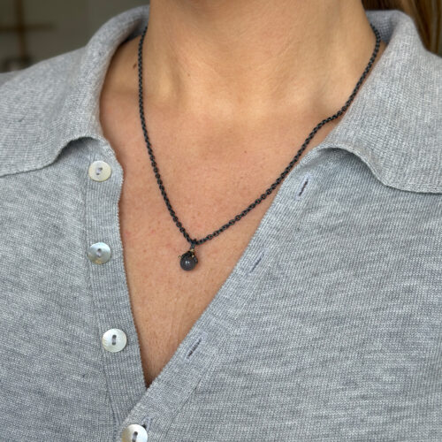 urban leaf drop grey moonstone vedhæng (s)