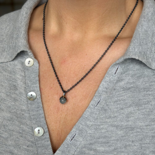 urban leaf drop aquamarine vedhæng (s)