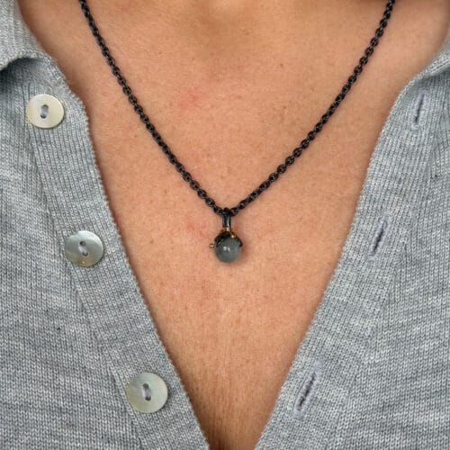 urban leaf drop aquamarine vedhæng (s)