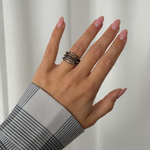 ring zeus tribeca pavé