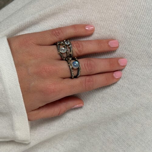 ring zeus tribeca stones aqua