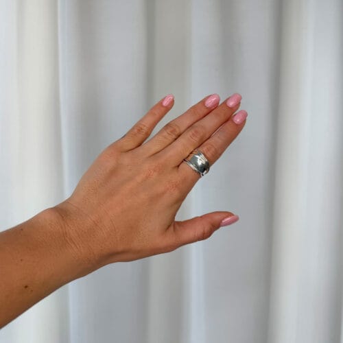 ring nebula silver slim polished