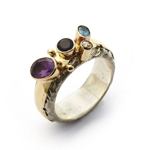 Ring Hammered Stone Mix