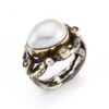 Unik Ring Med Stor Sydhavs Perle