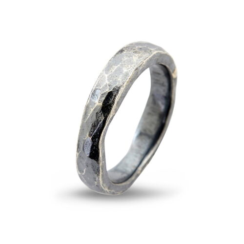 simpel sølv ring til mænd forlovelsesring