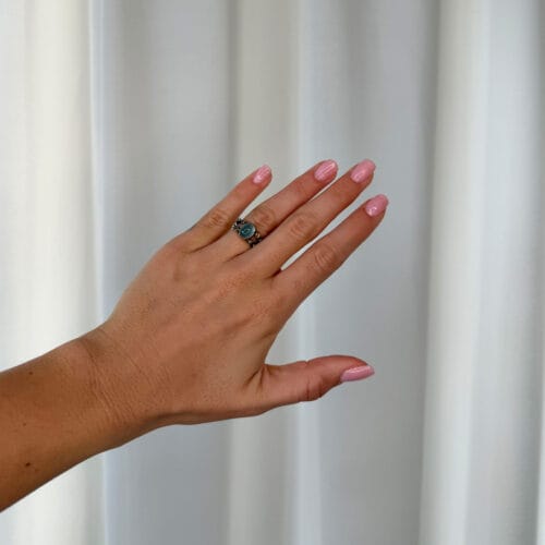 ring cara aquamarime