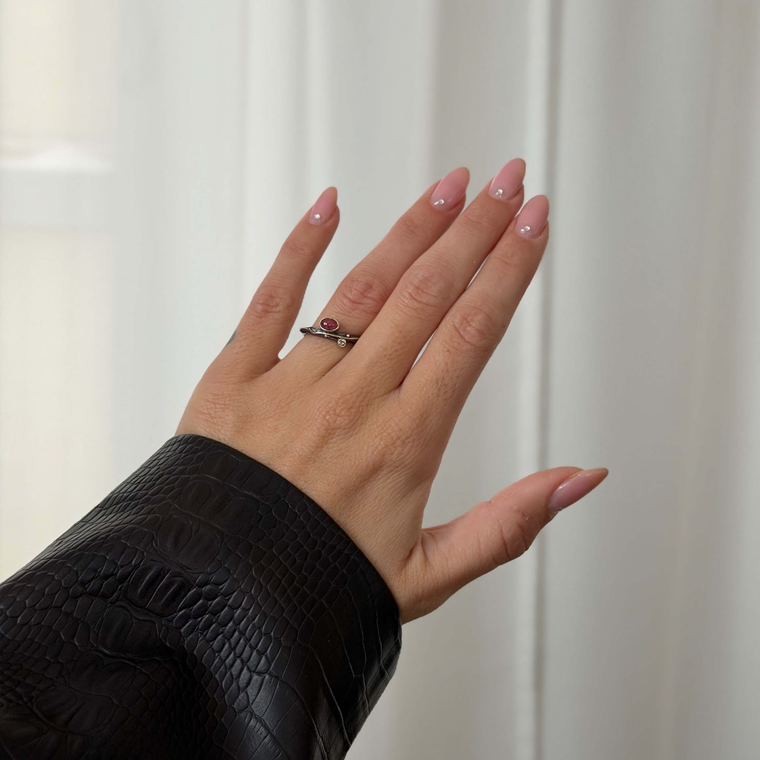 ring louise red tourmaline