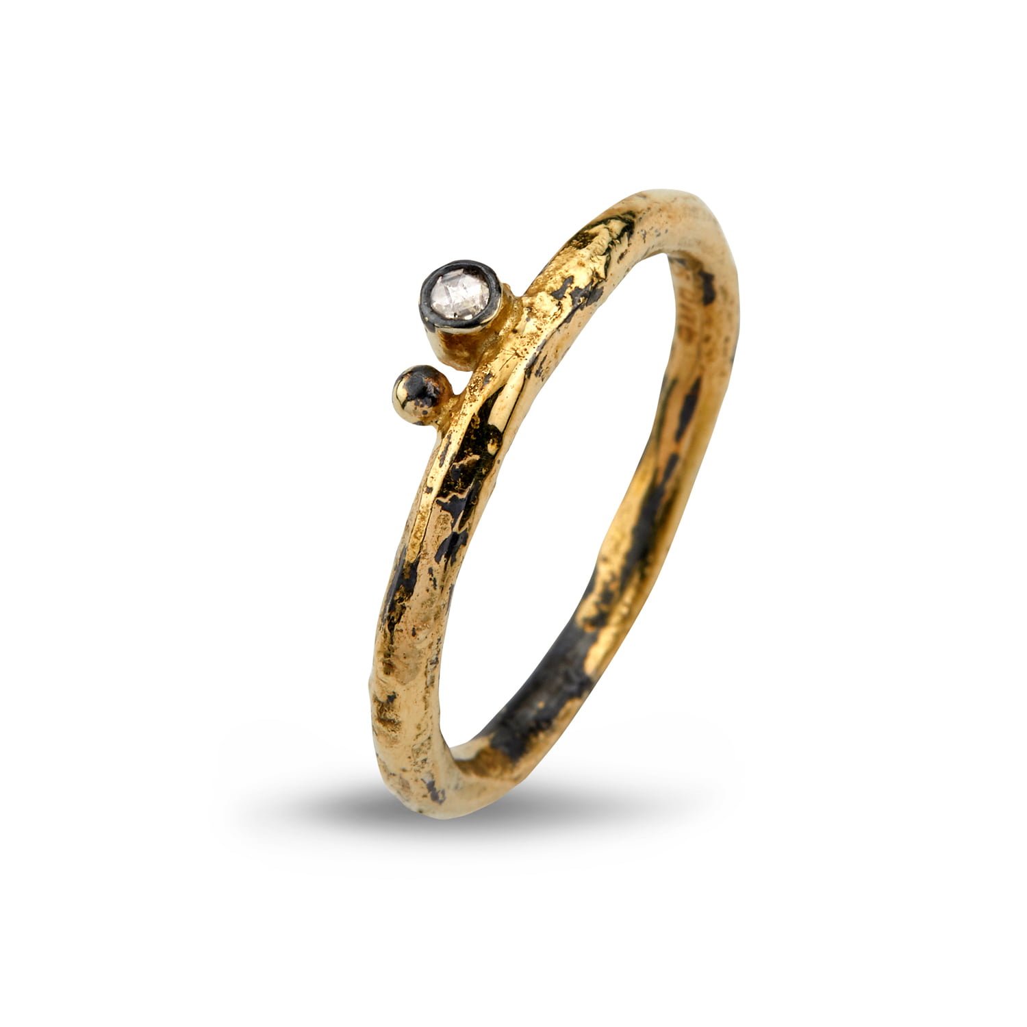 savannah guld ring med diamant