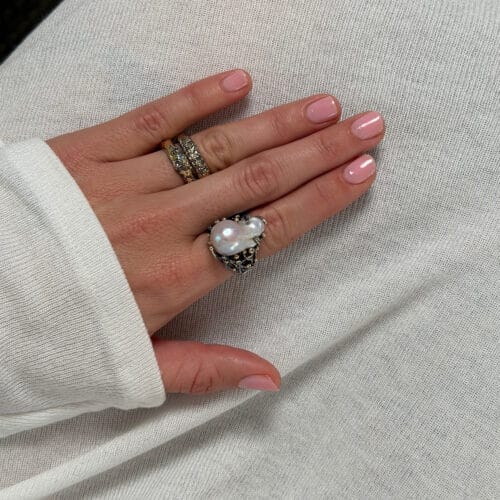 ring heritage golden pavé