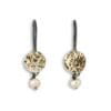 Earhanger With Gold Plate And Pearls