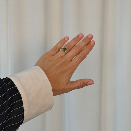 ring victoria rose serpentine cab8mm