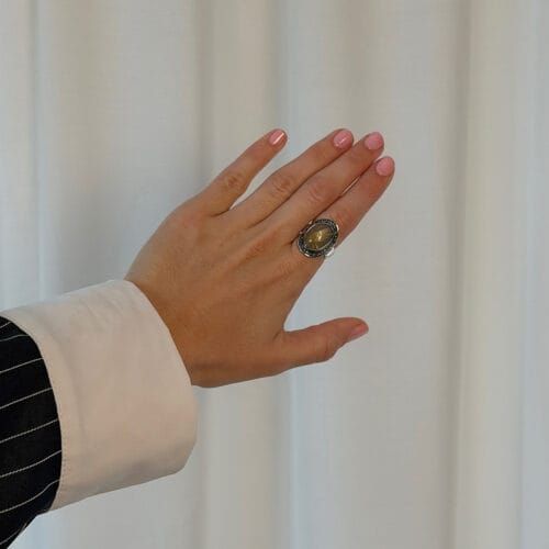 ring corso boho rutile quartz