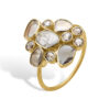 Unique 18 Carat Gold Ring With Polki Diamonds