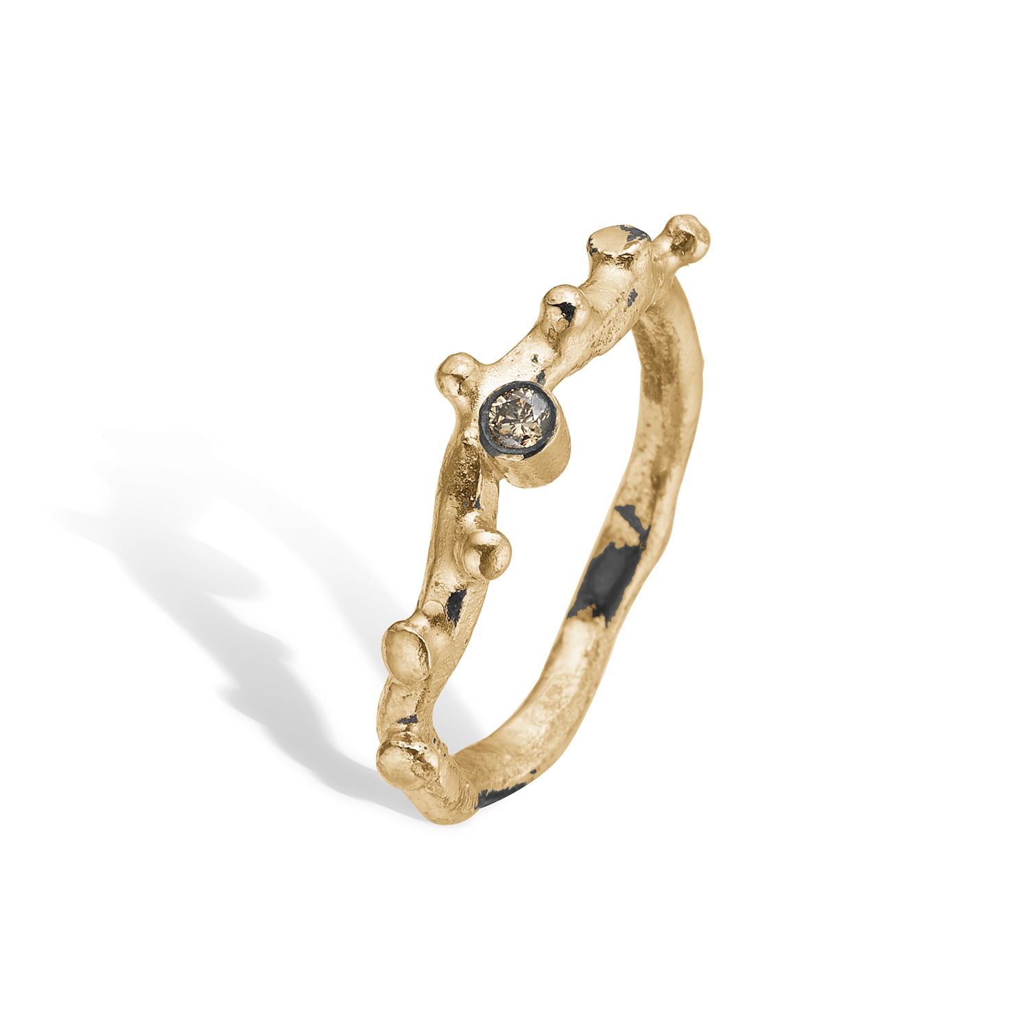 Grace Billig Guld Ring Med Diamant