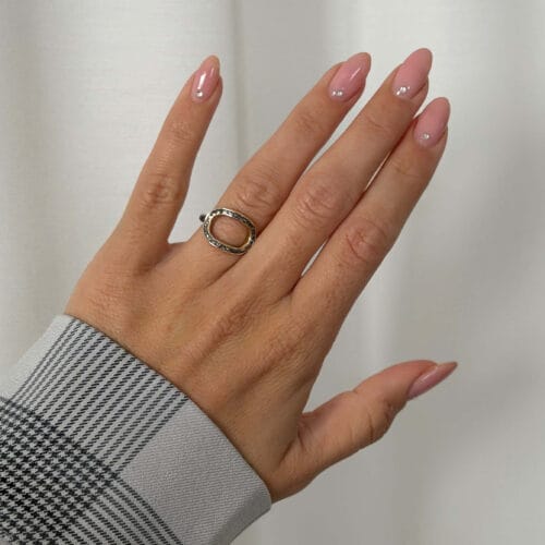 silhouette pavé ring