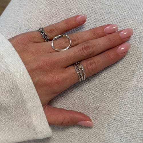 lotus trio plain ring