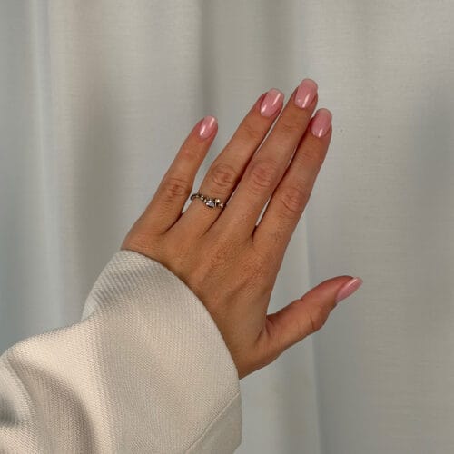 grace single pink turmalin polished ring