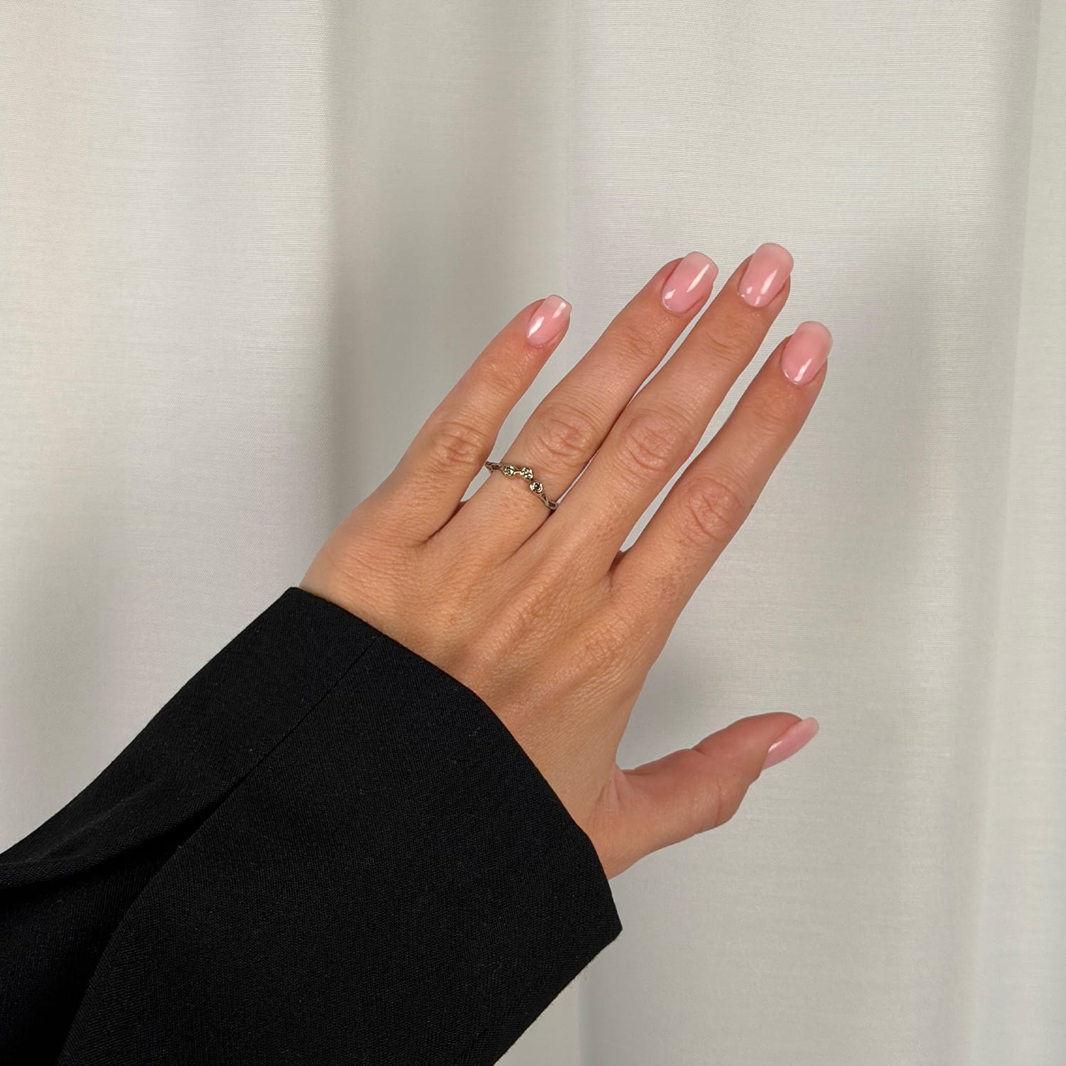 grace single triple brill polished ring