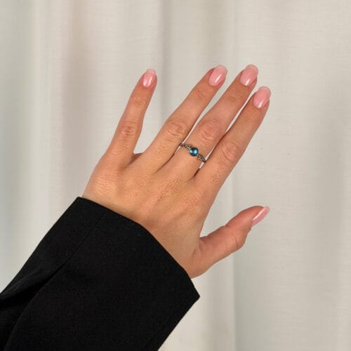 grace single rainbow moon ring