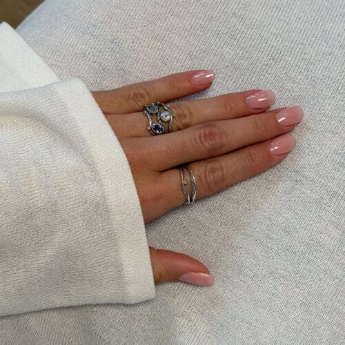 lotus duo plain ring