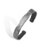 Rustik sølv armbånd i minimalistisk design