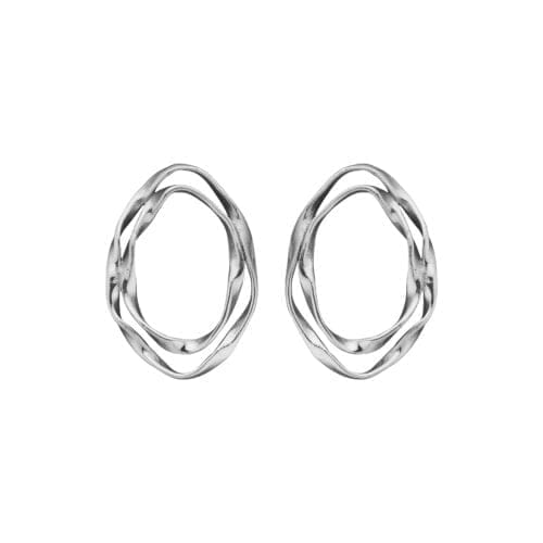 Sølvringe med unik bølgeformet design