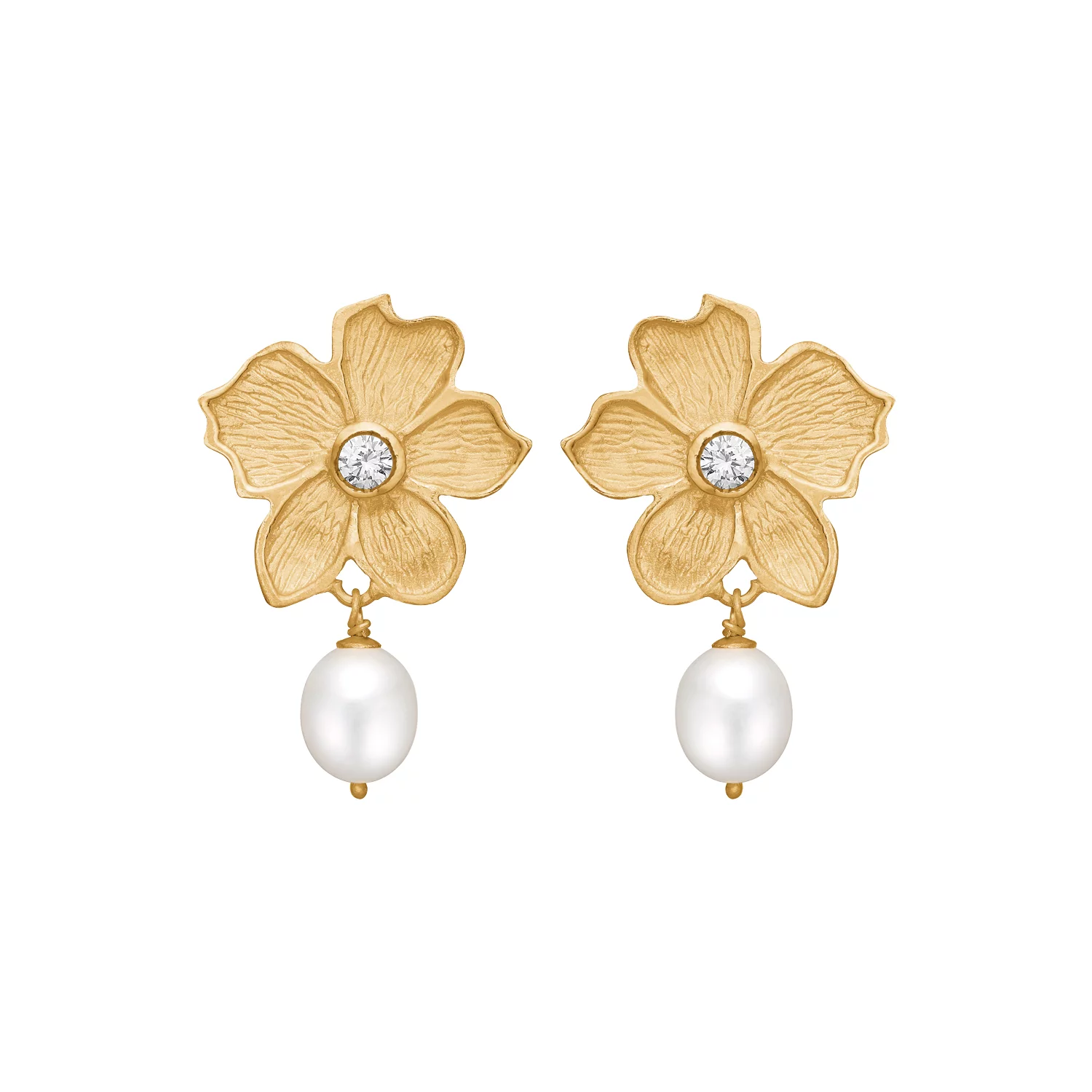 Poppy Zirconia & Pearl (GP) Ørestikkere