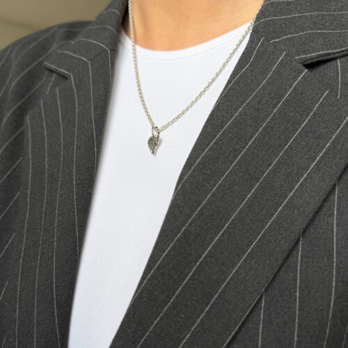 zenith heart silver plain vedhæng