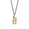 Halskæde med guldbogstav vedhæng B.