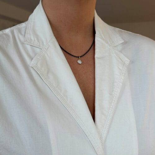 zenith white keshi vedhæng