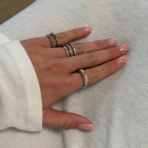 waldorf slim silver ring