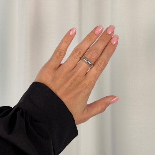 waldorf slim silver ring