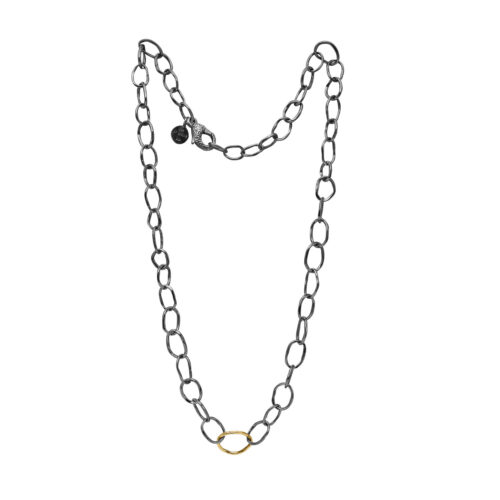 apollo slim golden link (50cm) halskæde