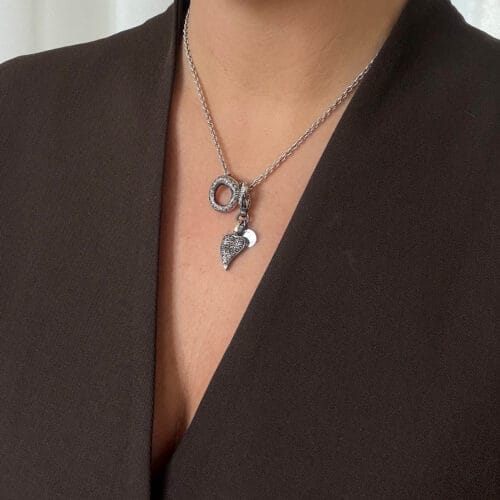 borean heart pavé charm