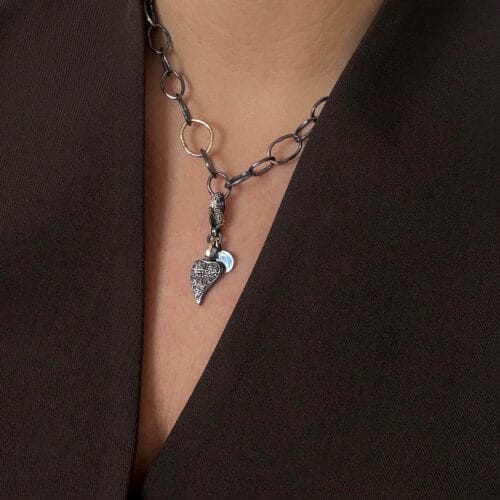 borean heart pavé charm