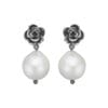 Aphrodite Silver Rose Pearl ørestikkere